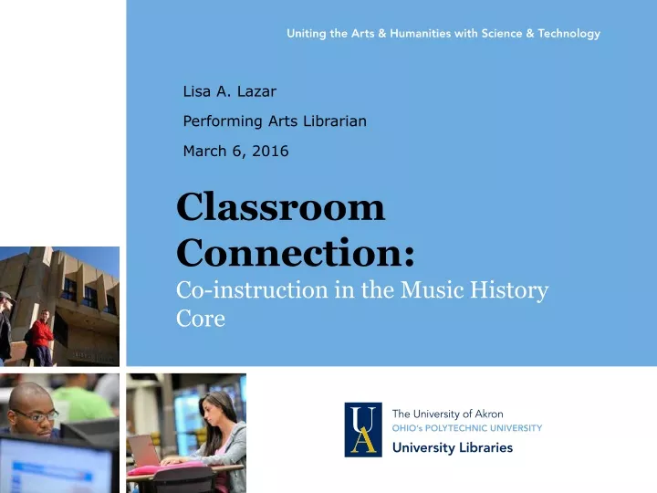 classroom connection co instruction in the music history core