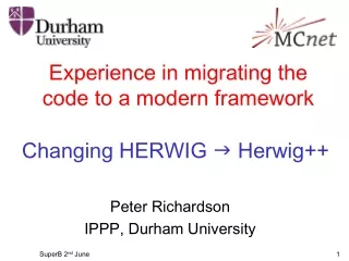 Experience in migrating the code to a modern framework