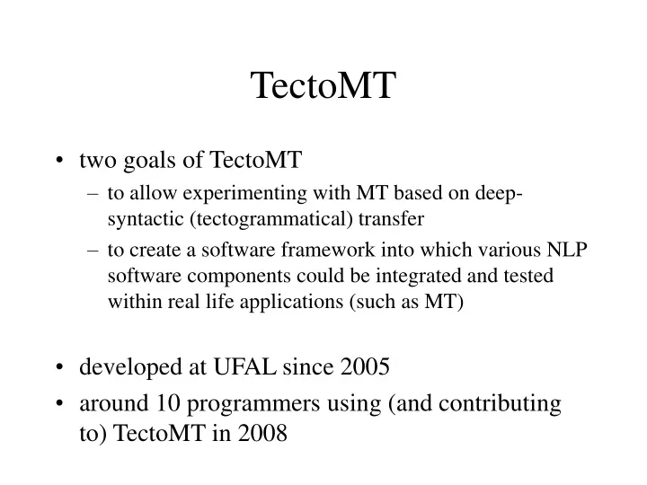 tectomt