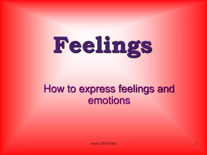 how to express feelings and emotions