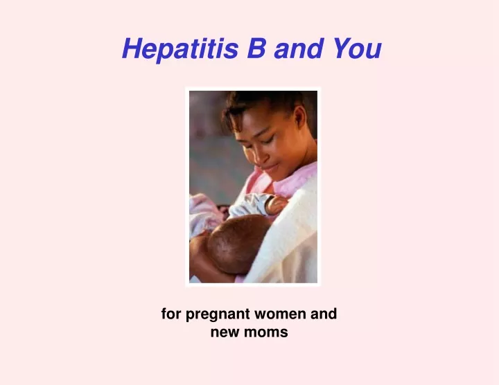 hepatitis b and you
