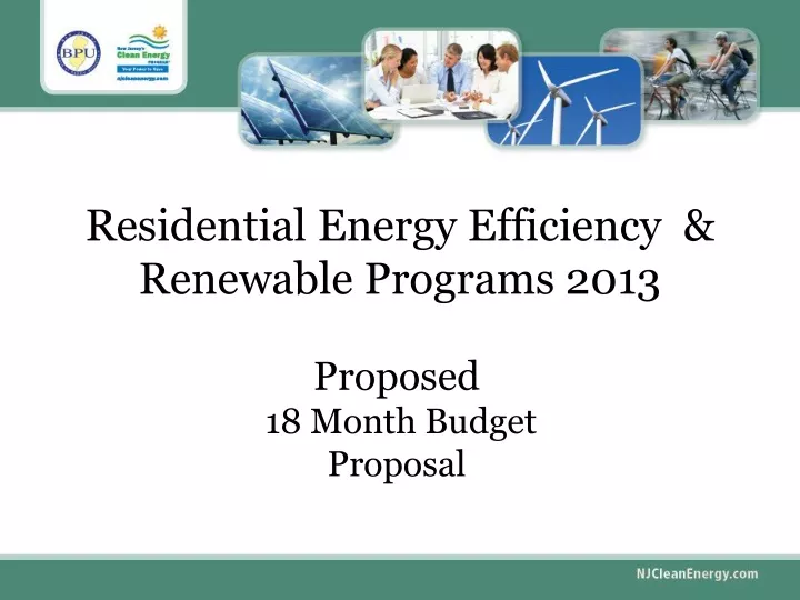 residential energy efficiency renewable programs 2013