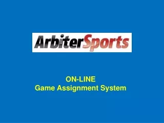 ON-LINE Game Assignment System