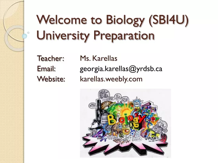 welcome to biology sbi4u university preparation
