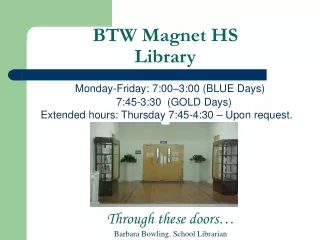 BTW Magnet HS  Library