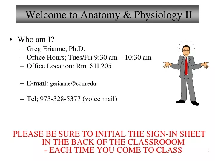 welcome to anatomy physiology ii