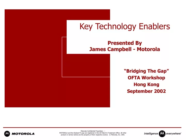 key technology enablers presented by james campbell motorola
