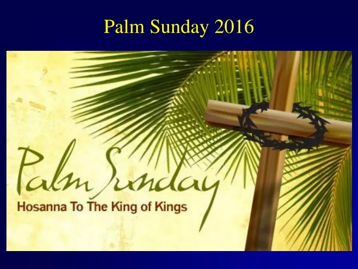 palm sunday 2016