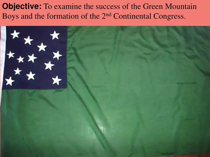 objective to examine the success of the green