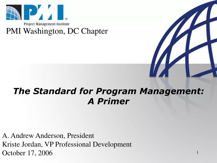 pmi washington dc chapter