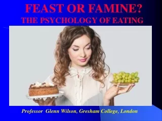 Professor  Glenn Wilson, Gresham College, London