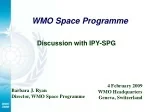 WMO Space Programme - slide 1