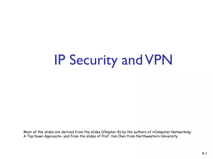 ip security and vpn