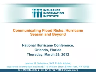 Communicating Flood Risks: Hurricane Season and Beyond