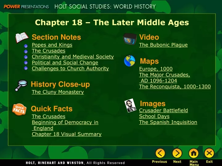 chapter 18 the later middle ages