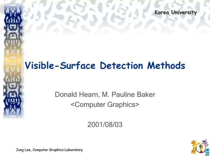 visible surface detection methods