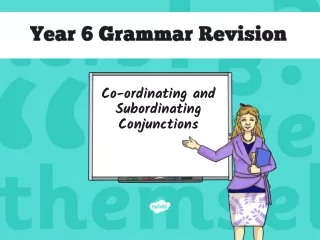 Year 6 Grammar Revision