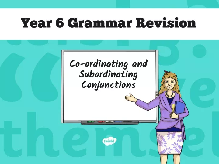 year 6 grammar revision