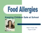 Safeguarding Children with Food Allergies at School - slide 1