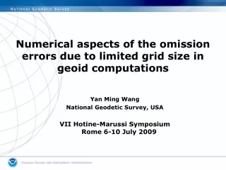 Numerical aspects of the omission errors due to limited grid size in geoid computations