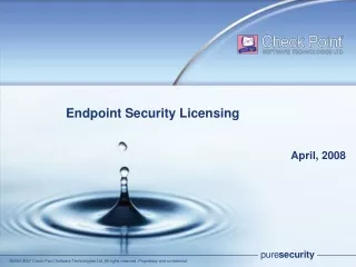 Endpoint Security Licensing