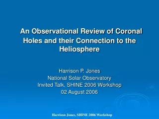 An Observational Review of Coronal Holes and their Connection to the Heliosphere