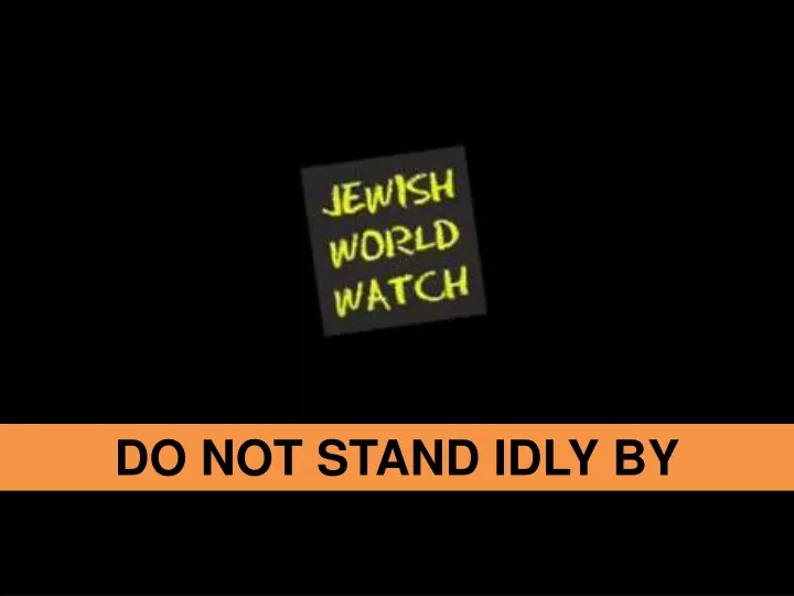 do not stand idly by