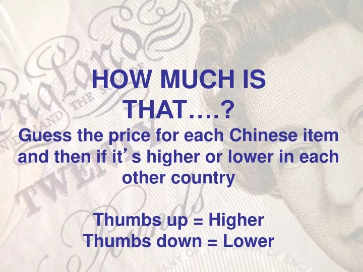 how much is that guess the price for each chinese