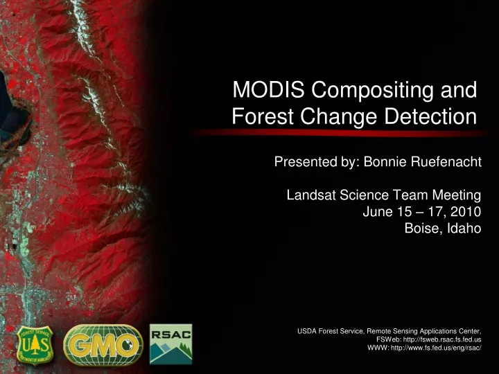 modis compositing and forest change detection