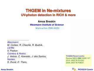 THGEM in Ne-mixtures  UV-photon detection in RICH &amp; more