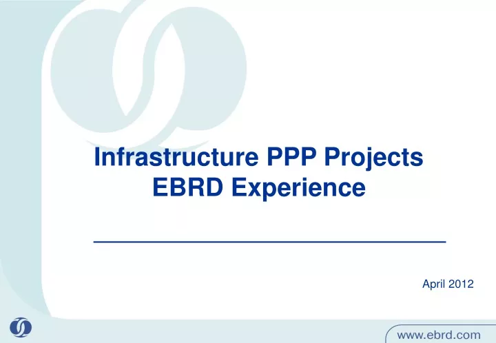 infrastructure ppp projects ebrd experience