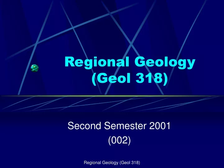 regional geology geol 318