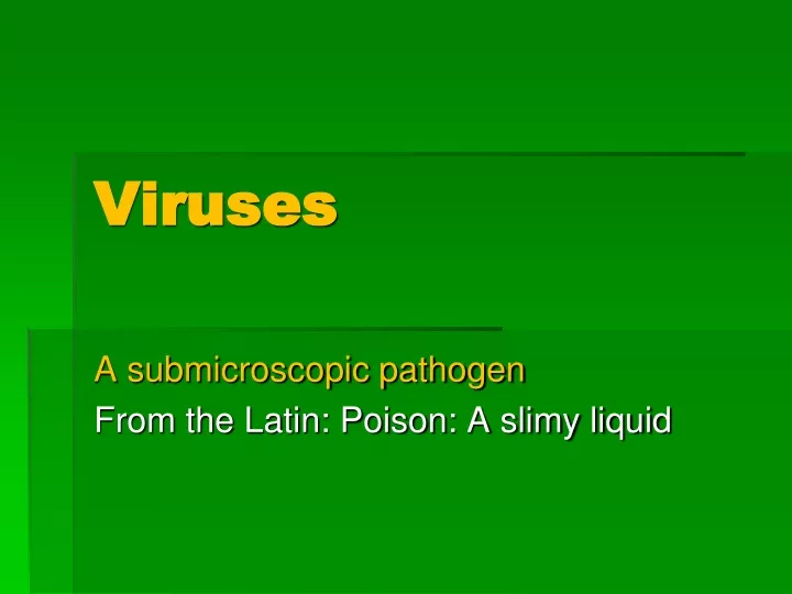 viruses