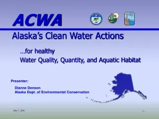 …for healthy  Water Quality, Quantity, and Aquatic Habitat
