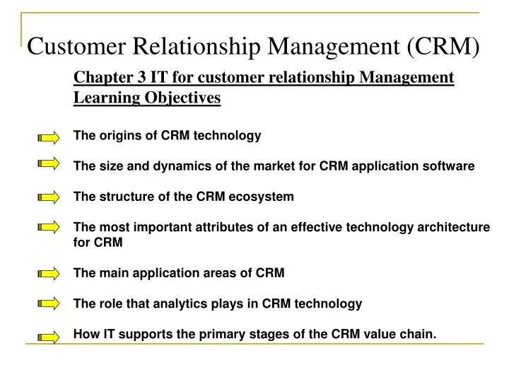 customer relationship management crm