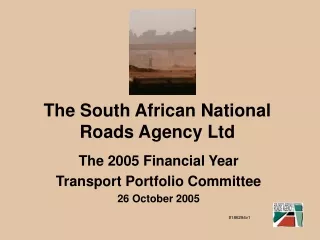 The South African National Roads Agency Ltd