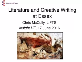 Literature and Creative Writing at Essex