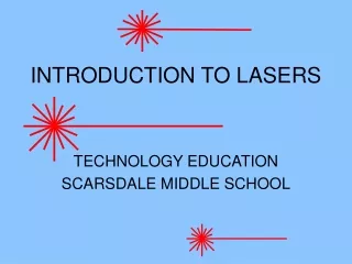 INTRODUCTION TO LASERS