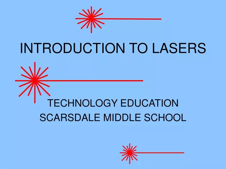 introduction to lasers