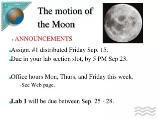 The motion of the Moon