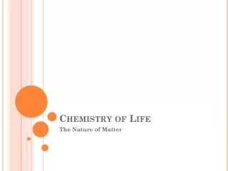 Chemistry of Life