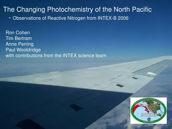 the changing photochemistry of the north pacific