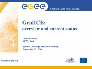 GridICE: overview and current status