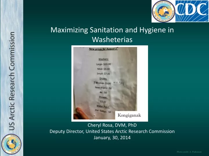 maximizing sanitation and hygiene in washeterias