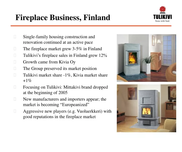 fireplace business finland