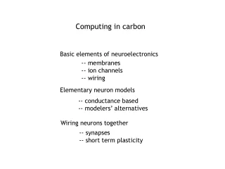 Computing in carbon