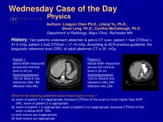 Wednesday Case of the Day