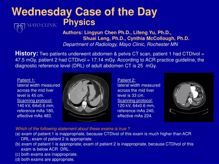 wednesday case of the day