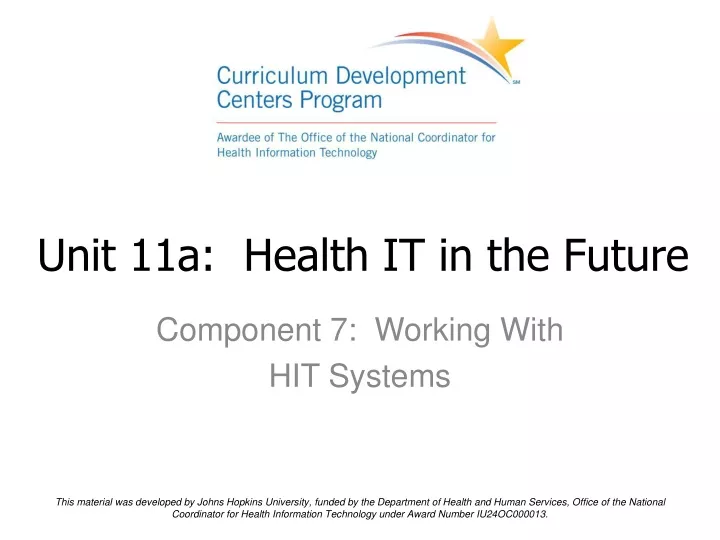 unit 11a health it in the future