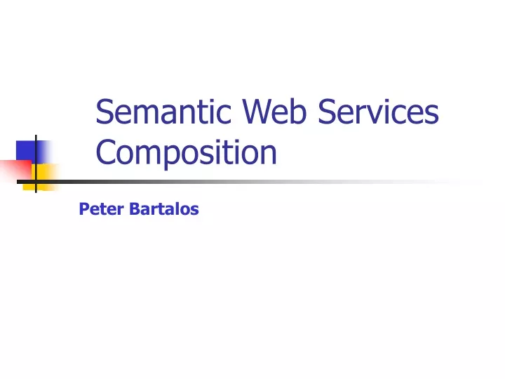 semantic web services composition